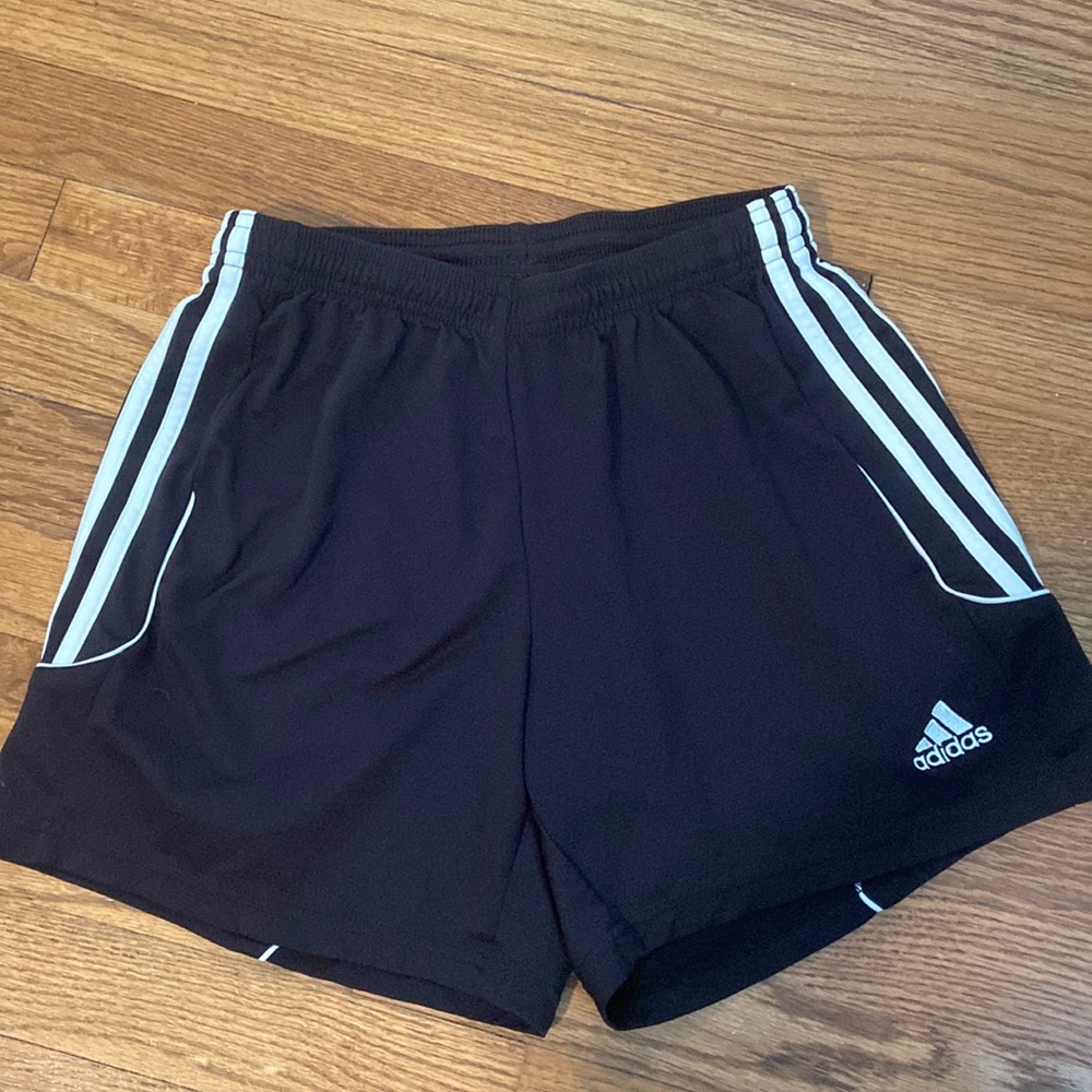 Adidas Black Soccer Shorts Size: S